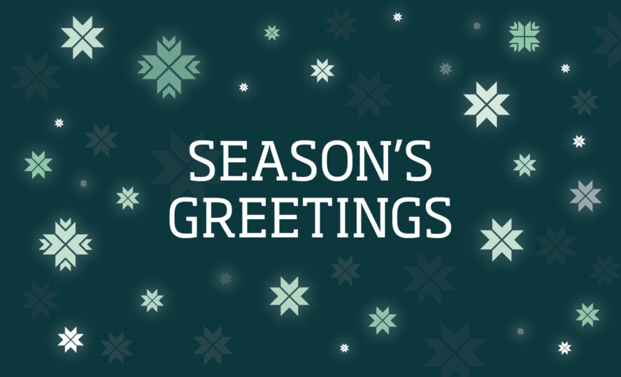 Graphics with stars. Season's greetings from GPV.