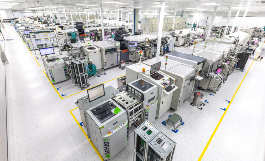 GPV electronics factory in Thailand after completion of the re-layout activities.