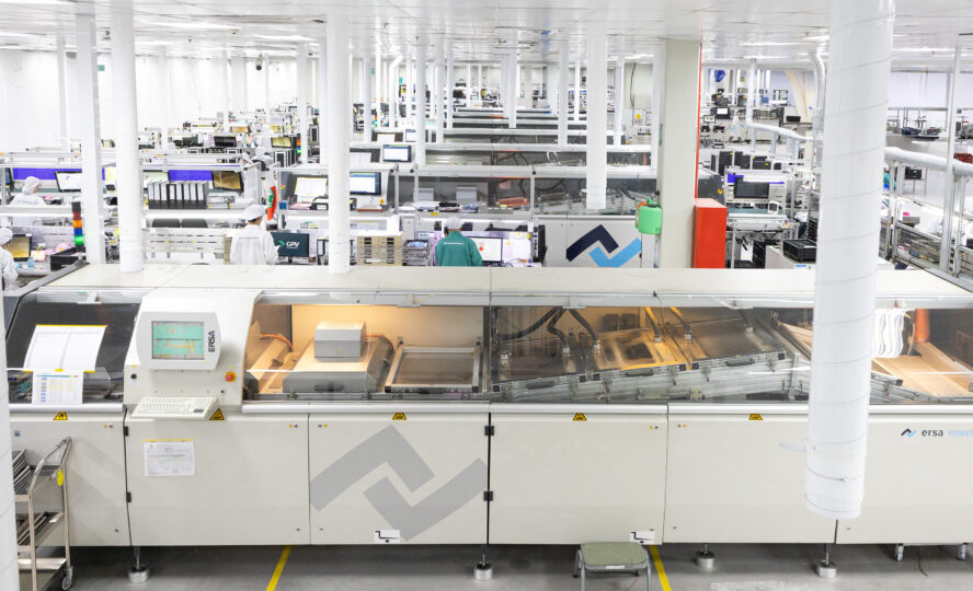 GPV electronics factory in Thailand after completion of the re-layout activities.