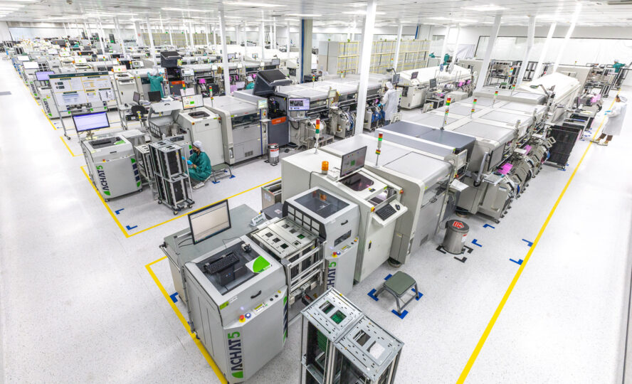 GPV electronics factory in Thailand after completion of the re-layout activities.